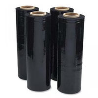 Load image into Gallery viewer, PRO 18" x 1500' 80 Ga 4 Rolls Pallet Wrap Stretch Film Shrink Wrap 1500SQFT Black