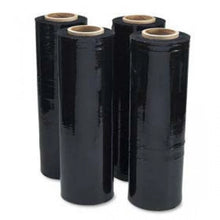 Load image into Gallery viewer, Absolute SW184B 4 Rolls BLACK Hand Pallet Shrink Wrap Plastic Stretch Film 18" Wide 1500SQFt.