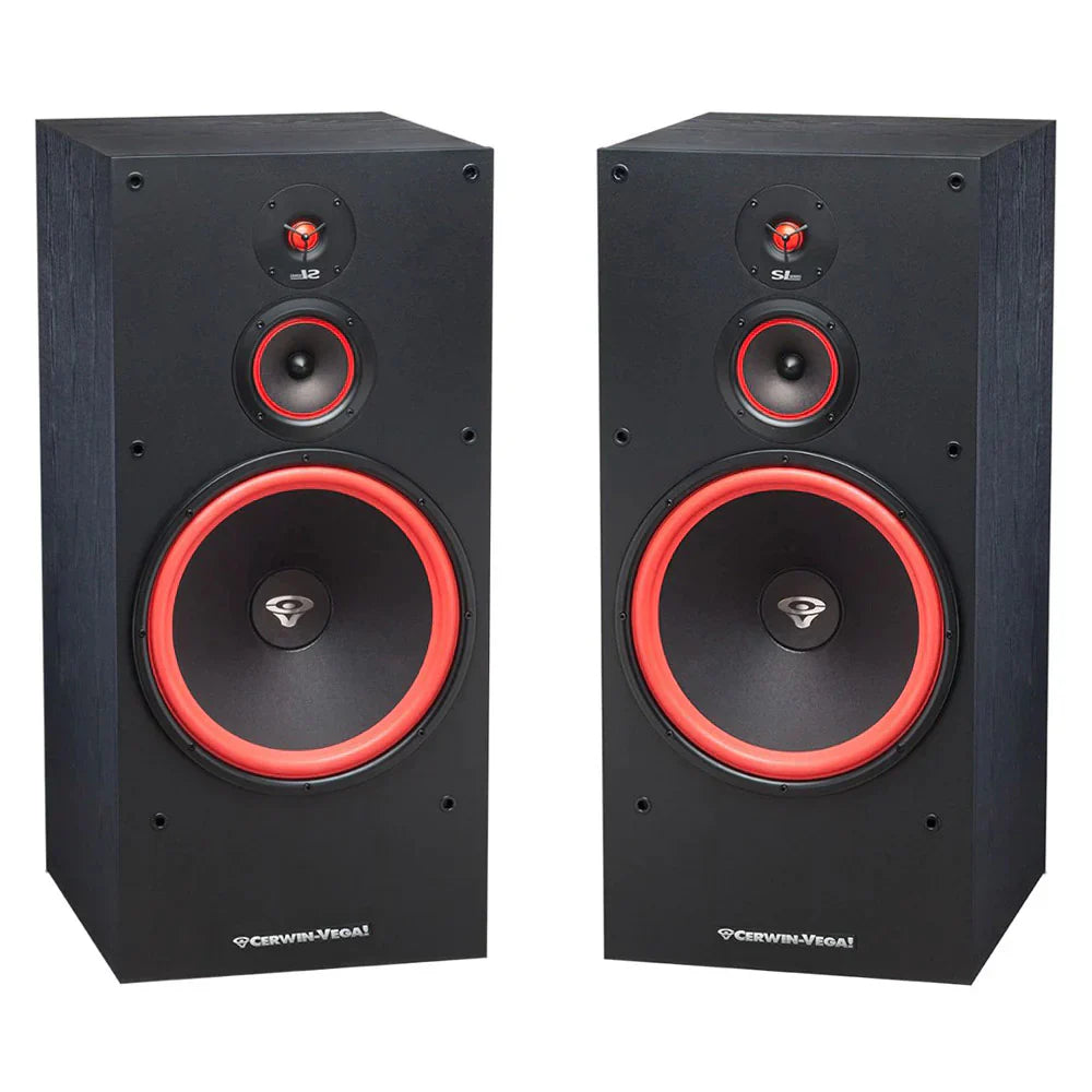 2 CERWIN VEGA SL-12 12" 3-Way 300 Watts Floor Standing Tower Speaker