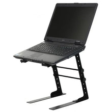 Load image into Gallery viewer, MR DJ LTS109BK Laptop Computer Stand Black Mobile Disc Jockey PC Table Rack Mount Clamp Bracket