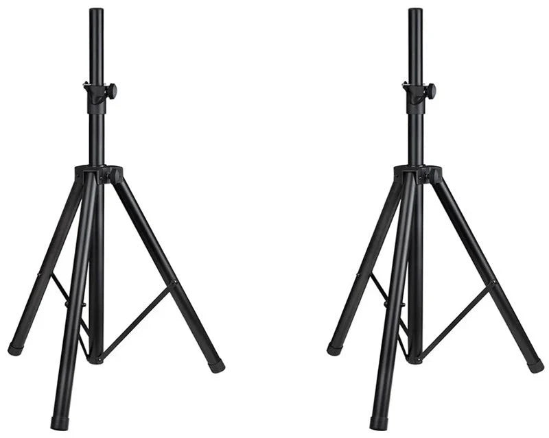 2 PRO Heavy Duty PA DJ Speaker Universal Adjustable Height Tripod Stands