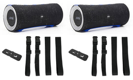 1 Pair Alpine AD-SPK1PRO Turn1 Waterproof Bluetooth Speaker with Universal Roll Bar Mounting Kit