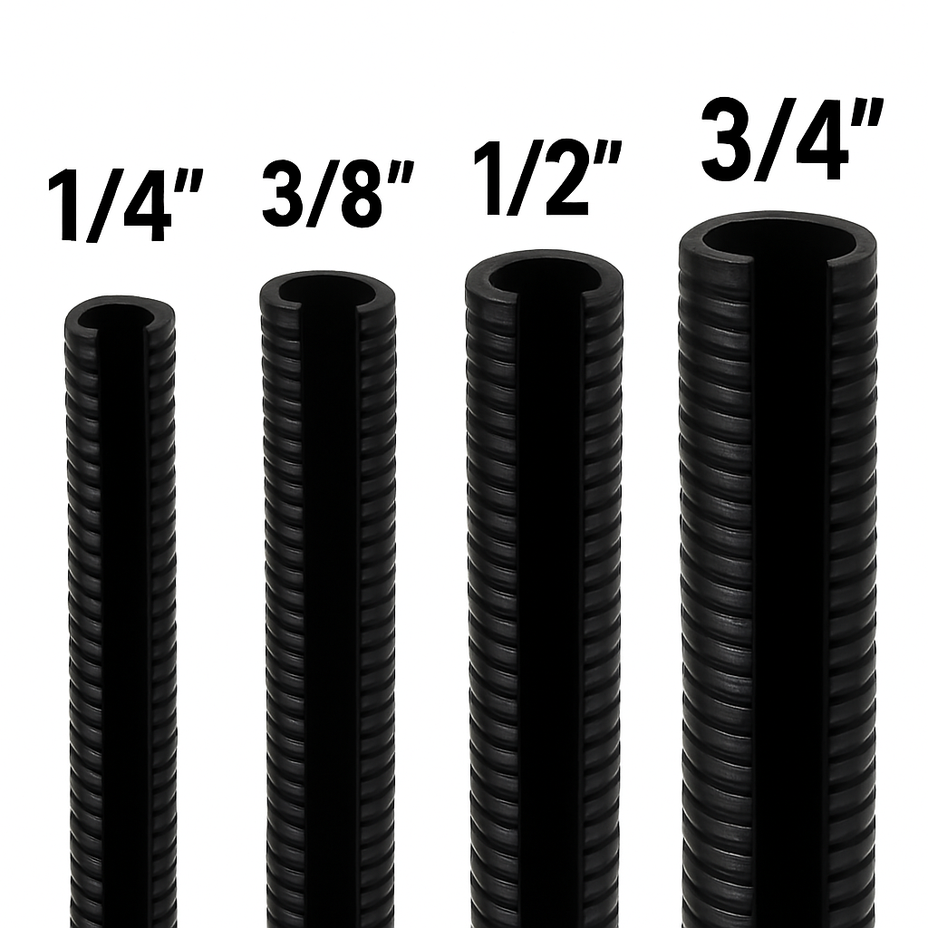 MR DJ DJSLT14 1000 FEET 1/4" Split Loom Wire TUBING Hose Cover AUTO Home Marine