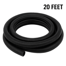 Load image into Gallery viewer, DC Sound 3-Pack 1/4", 1/2", 3/4" x 20 Feet Each Split Wire Loom Convoluted Tubing