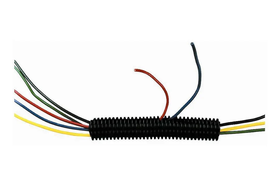 American Terminal ASLT34-100 100' 3/4" 19mm Split Wire Loom Conduit Polyethylene Corrugated Tubing Sleeve Tube