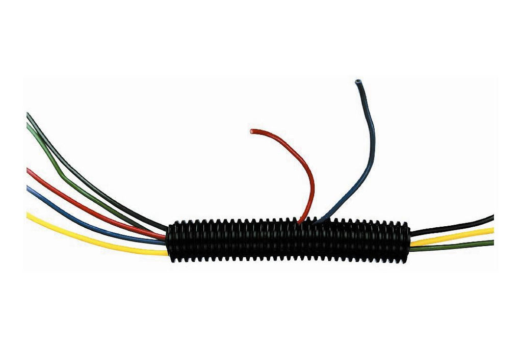 American Terminal SLT12 Black Split Loom 1/2" Diameter 50' Roll