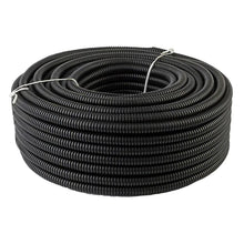 Load image into Gallery viewer, American Terminal ASLT1-100 100' 1" 25mm Split Wire Loom Conduit Polyethylene Corrugated Tubing Sleeve Tube
