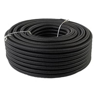 Load image into Gallery viewer, 25 Ft 1/4" 6mm Split Wire Loom Conduit Polyethylene Tubing Black Sleeve Tube