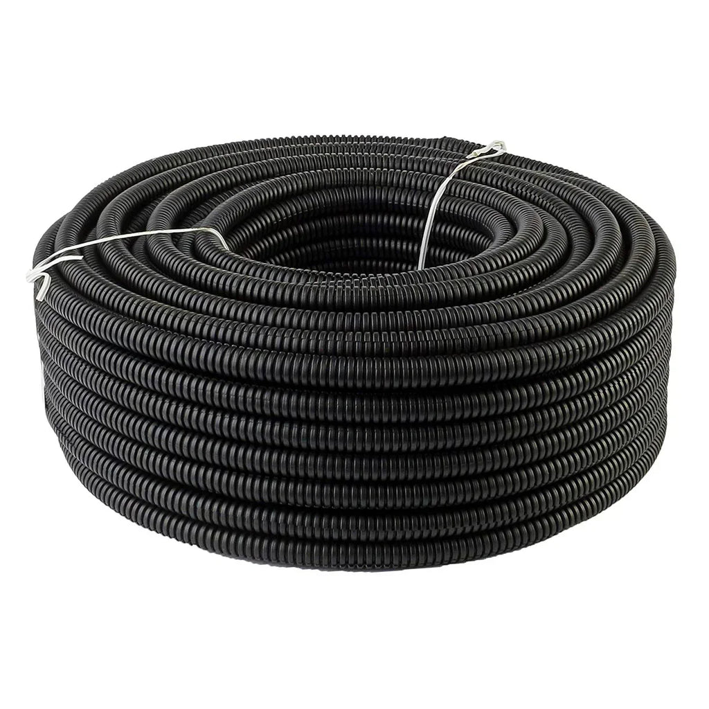 XP Audio 4-Pack 1/4", 3/8", 1/2", 3/4" x 50 Feet Each Split Wire Loom Convoluted Tubing