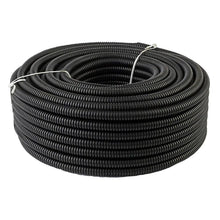 Load image into Gallery viewer, 50' Feet 1/4" Black Split Loom Wire Flexible Tubing Wire Cover