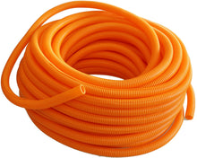 Load image into Gallery viewer, Absolute SLT14-100OR 100' 1/4" orange split wire loom conduit polyethylene corrugated tubing sleeve tube