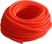 Load image into Gallery viewer, Absolute SLT14-20RD 20' 1/4" 5mm red split wire loom conduit polyethylene corrugated tubing sleeve tube