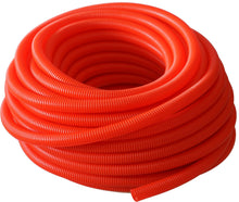 Load image into Gallery viewer, Absolute SLT14-20RD 20' 1/4" 5mm red split wire loom conduit polyethylene corrugated tubing sleeve tube