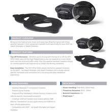 Load image into Gallery viewer, Alpine SPV-10TW-WRA 1” Component Tweeters Fits 07 – Up Jeep Wrangler Gladiator Bundle