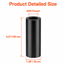 Load image into Gallery viewer, 2 MR DJ SS20 4" Extended 35mm Speaker Pole Extension Heavy-Duty Steel Speaker Pole Extender