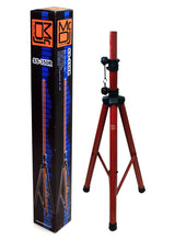 Load image into Gallery viewer, MR DJ SS350R Universal Red Folding Tripod PRO PA DJ Home On Stage Speaker Stand