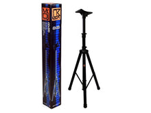 Load image into Gallery viewer, MR DJ SS450B Speaker Stand Universal Black Heavy Duty Folding Tripod PRO PA DJ Home On Stage Speaker Stand Mount Holder with Mounting Plate