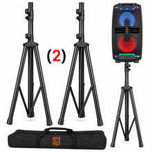 Load image into Gallery viewer, MR DJ SS750PKG Speaker Stand with Road Carrying Bag &amp; 1/4" Cable Universal