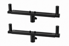 Load image into Gallery viewer, 2 MR DJ SSD80 Universal Dual Speaker Pole Mount Adjustable Bars for PA/DJ Speaker Cabinets