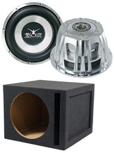 Load image into Gallery viewer, Absolute ST-1500 2000 Watt 10" Car Subwoofer + Ported Enclosure Box + 8 Gauge Amp Kit