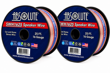 Load image into Gallery viewer, 2 Absolute USA SWH1625 25' 16 Gauge Car Home Audio Speaker Wire Cable Spool