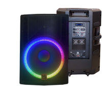 Load image into Gallery viewer, MR DJ 18" 5500W Pro PA DJ Powered Active Bluetooth Speaker + Speaker Stand