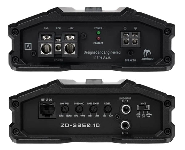 Hifonics ZD-3350.1D 3350 Watt RMS Mono Amplifier 1 Ohm Car Audio Class-D Amp