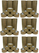 Load image into Gallery viewer, 6 XP Audio 144 Rolls Brown Packing Tape 3" x 110 Yards Strong Heavy Duty Sealing Adhesive Tapes for Moving Packaging Shipping Office Storage