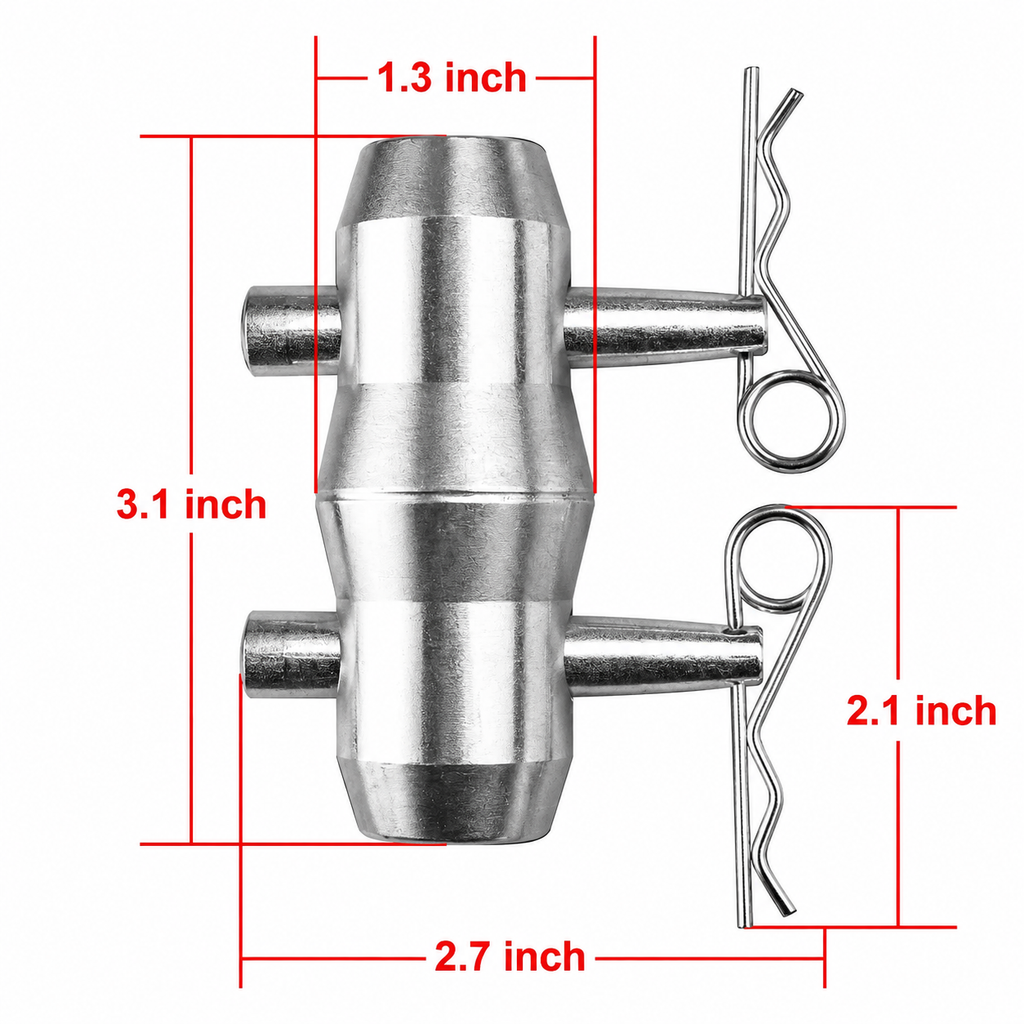 8 Sets MR DJ Double Ended Conical Coupler Stage Lighting Truss Fittings fit Pipe 50mm
