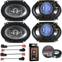 Load image into Gallery viewer, 2 Absolute TQ-684 6"x8" 5x7" Front &amp; Rear Speakers + Harness Fit Ford Freestar 2004-2007