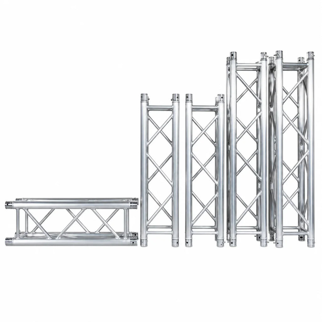MR DJ DTSQ820 8.20' x 12" Universal Straight Square Tubing Box Aluminum Lighting Trussing Segment for Pro Lighting