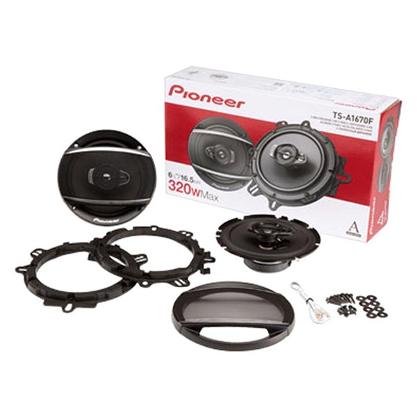 2 Pairs Pioneer TS-A1670F 6.5" Car Truck Front Rear Door Speakers Harness Fit GM 06-16