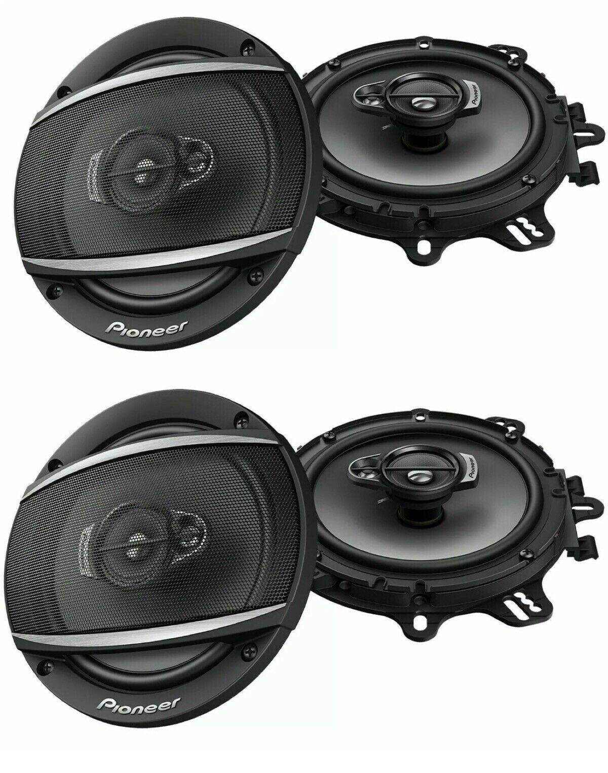 Pioneer TS-A1680F 350 W MAX 6.5" 4-WAY 4-OHM STEREO COAXIAL SPEAKERS (2PAIRS)