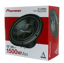 Load image into Gallery viewer, Pioneer TS-A300D4 12” Dual 4 Ohms Voice Coil Subwoofer - 1500 Watts with Phone Holder Magnet