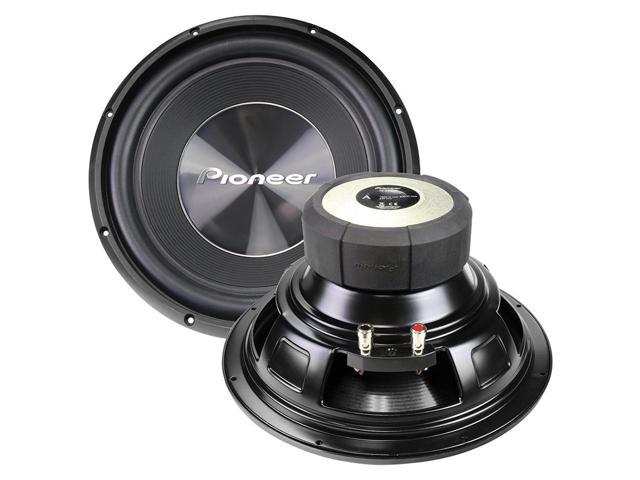 Pioneer TS-A300D4 12” Dual 4 Ohms Voice Coil Subwoofer - 1500 Watts with Phone Holder Magnet