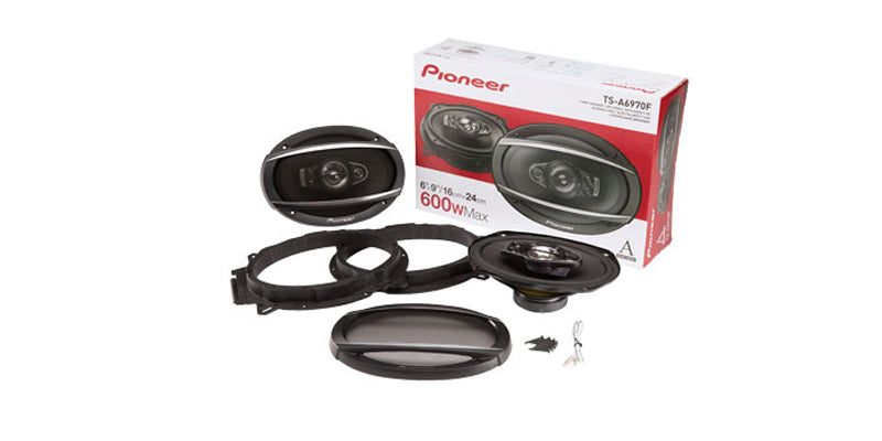 Pioneer TS-A1670F TS-A6970F 6.5" 3-Way and 6x9 5-Way A-Series Coaxial Speakers + 25' Speaker Wire