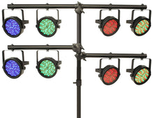 Load image into Gallery viewer, Ultimate Support LT-99BL LT Series Multi-tiered, Heavy-duty, Extra Tall Lighting Tree with TeleLock® Lift-assist Technology - Leveling Leg