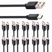 Load image into Gallery viewer, American Terminal USB-C to USB-A 3.0 Cable 6 Feet Type C Charging and Data Transfer 10-Pack