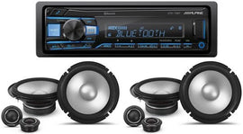 Alpine UTE-73BT In-Dash Digital Media Receiver Bluetooth & 2 Pair S2-S65C 6.5