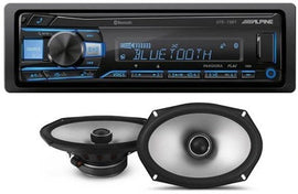 Alpine UTE-73BT In-Dash Digital Media Receiver Bluetooth & S2-S69 6x9