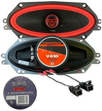 V410 4x10" Overhead Speakers Harness Fit 1995-UP Tahoe Yukon Suburban