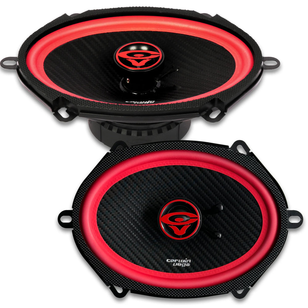 2 Pair Cerwin-Vega V68 6x8" Speakers + Alpine UTE-73BT Bluetooth Car Stereo