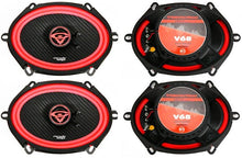 Load image into Gallery viewer, 2 Pair Cerwin-Vega V68 6x8" 600W Vega 2-Way Coaxial 4-ohm Speakers
