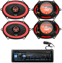Load image into Gallery viewer, 2 Pair Cerwin-Vega V68 6x8" Speakers + Alpine UTE-73BT Bluetooth Car Stereo