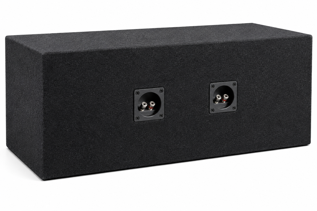 Absolute ROCVEGD10 Vented Enclosure Box Slot Vented Ported Sub Box Enclosure for 2 Rockford Fosgate P3D4-10 10" Subwoofers