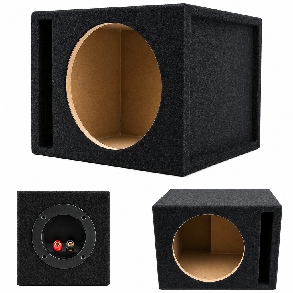 Single 12" Ported Subwoofer Enclosure Car Audio Box MDF