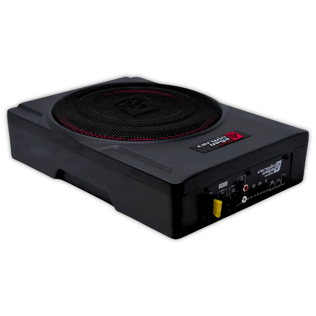 Cerwin Vega VR10 Under Seat Subwoofer Enclosure + KIT4R 4G AMP Kit