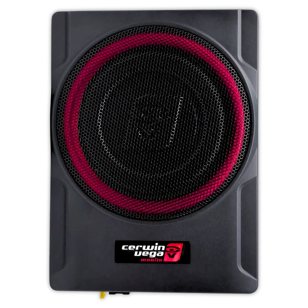 Cerwin Vega VR10 Under Seat Subwoofer Enclosure + KIT4R 4G AMP Kit
