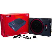 Load image into Gallery viewer, Cerwin Vega VR10 Under Seat Subwoofer Enclosure + KIT4R 4G AMP Kit