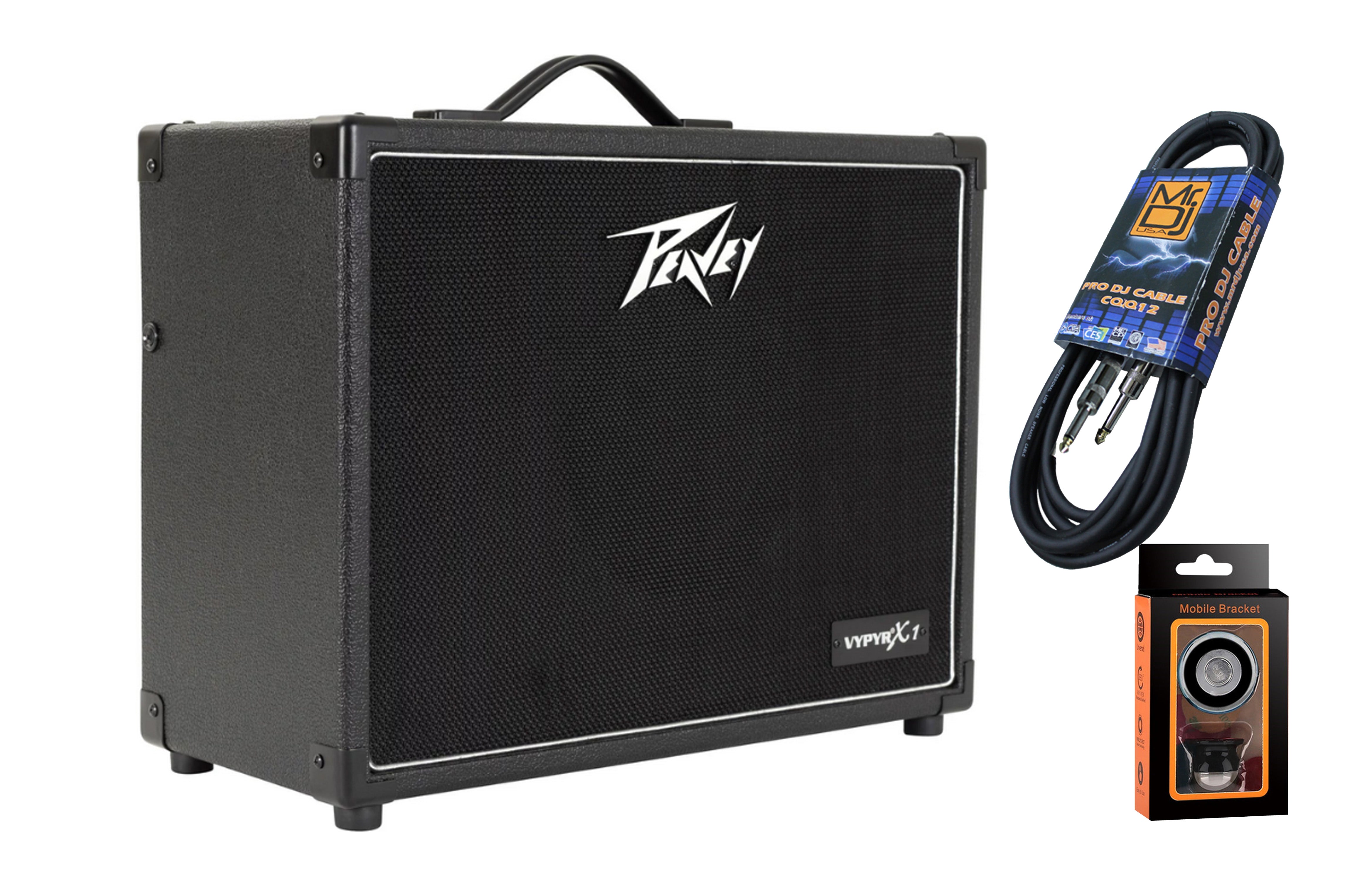 Peavey VYPYR® X1 Guitar Modeling Amp+Sanpera II footswitch+ Free Mr. Dj Isntrument Cable + Phone Holder